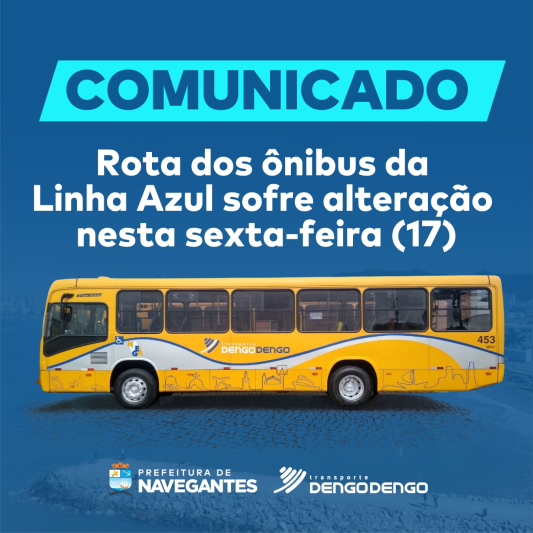 Transporte Dengo Dengo: Rota dos ônibus da Linha Azul sofre alteração