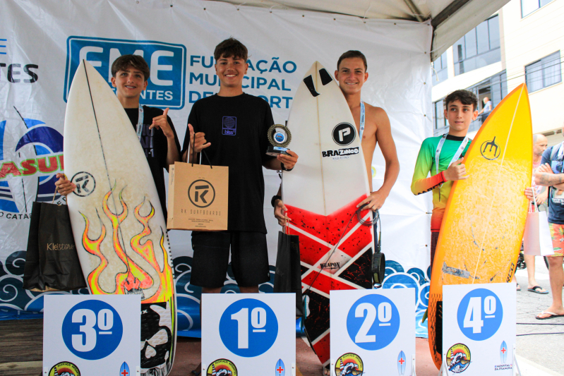 Conheça os grandes campeões da 3° etapa do Circuito Municipal de Surf de Navegantes