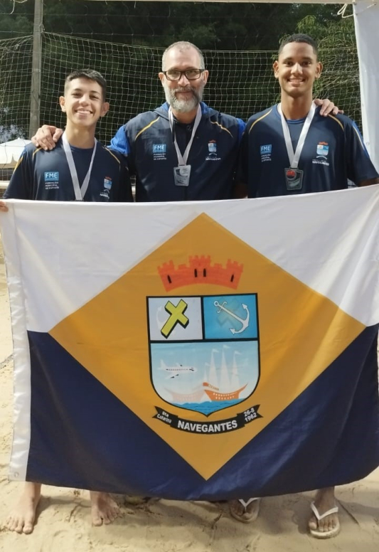 Navegantes conquista o vice-campeonato estadual do vôlei de praia Sub 17