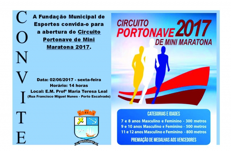 Circuito Portonave de Mini Maratona inicia nesta sexta-feira (2)