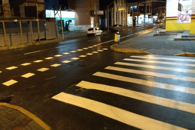 Navetran reforça sinalização horizontal das ruas