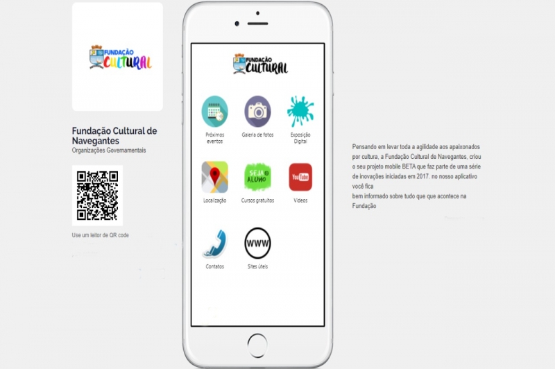 Fundação Cultural oferece serviços através de aplicativo para celular