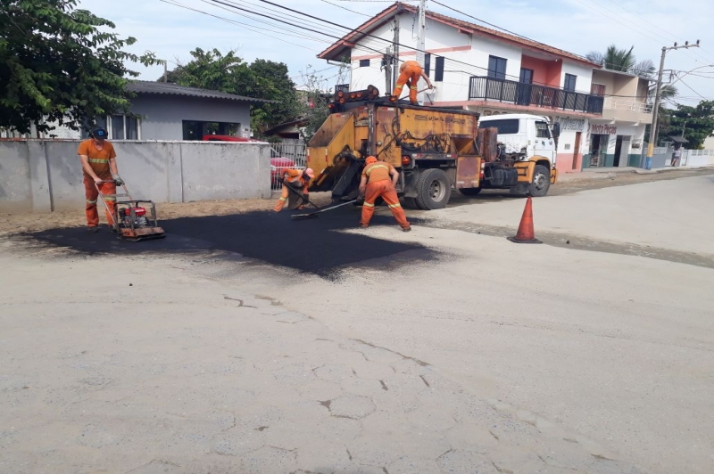 Ruas do bairro São Pedro estão sendo repavimentadas