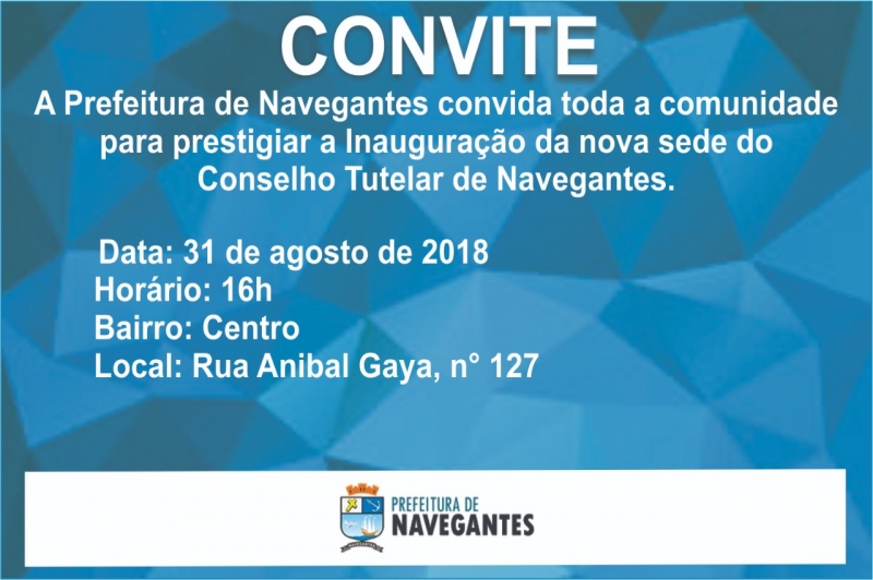 Nova sede do Conselho Tutelar será inaugurada em Navegantes