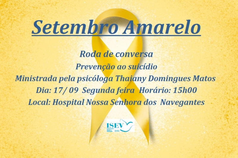 Hospital de Navegantes participa do Setembro Amarelo