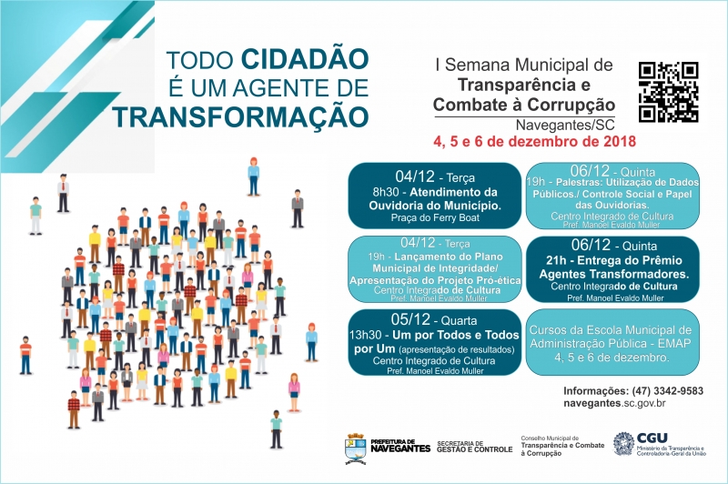 Lançada a programação da 1ª Semana Municipal de Transparência e Combate à Corrupção 