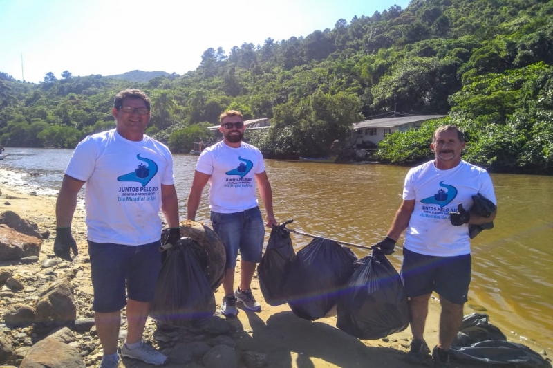 “8º Juntos pelo Rio” recolheu 1,7 toneladas de lixo em Navegantes 