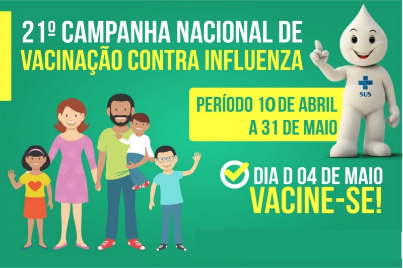 Campanha Nacional de Vacinação contra a Gripe inicia dia 10 de abril 