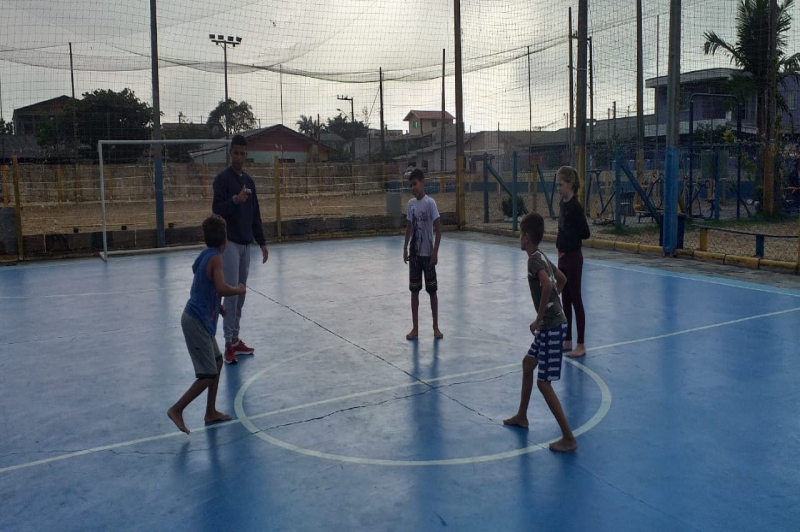 Praça de Esportes do bairro São Paulo oferece Projeto Social de Capoeira