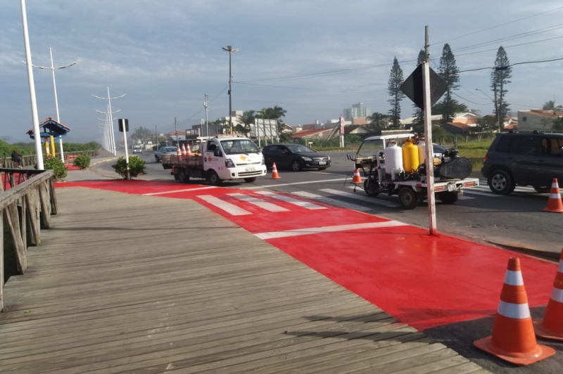 Navetran investe na revitalização da ciclovia da Avenida Beira-mar