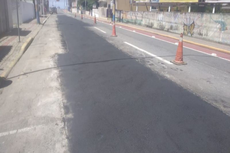 Secretaria de Obras realiza reparos na Avenida João Sacavem
