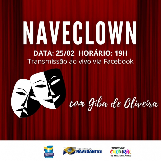 Teatro de mímica “Naveclown” será transmitido ao vivo no dia 25 de fevereiro