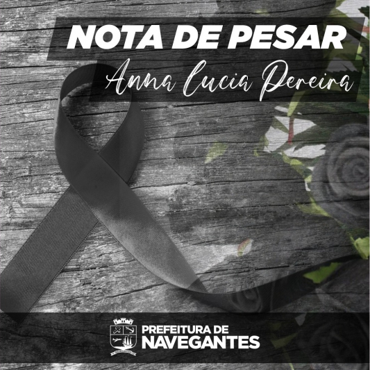 Nota de pesar pelo falecimento da servidora pública Anna Lúcia da Silva Pereira