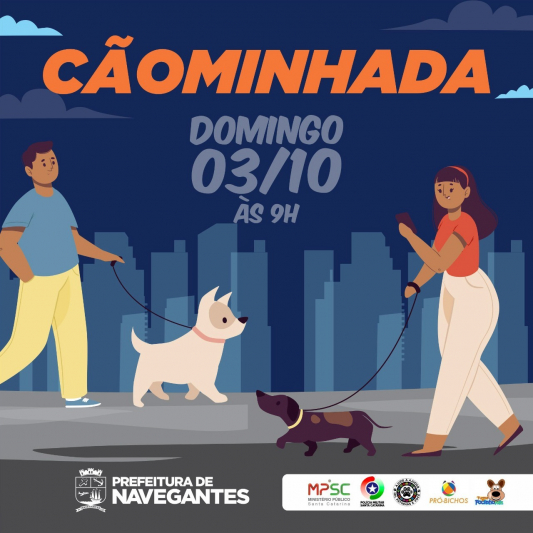 Prefeitura promove a Cãominhada neste domingo (3)