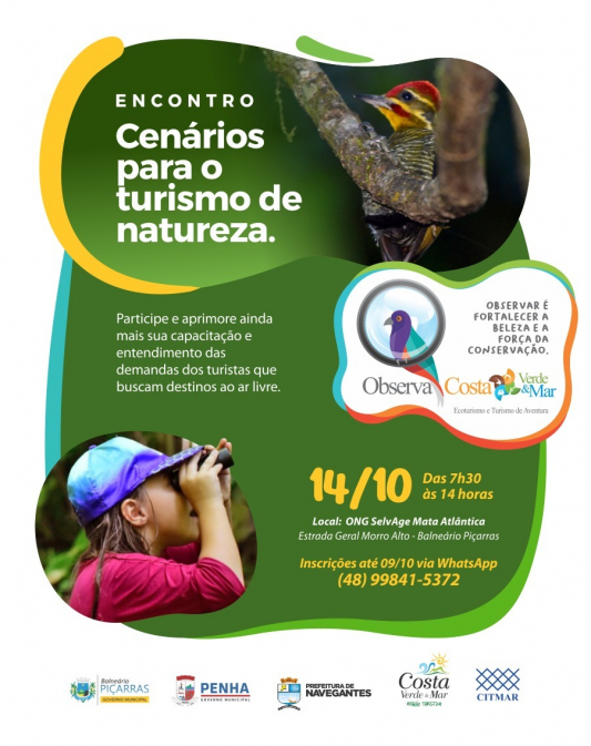 Navegantes e municípios da Costa Verde & Mar participam de treinamento prático sobre observação de aves
