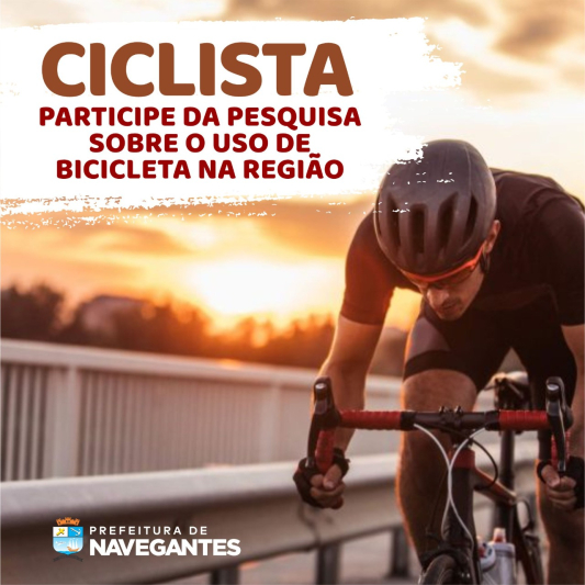 Participe da pesquisa referente ao uso da bicicleta na região