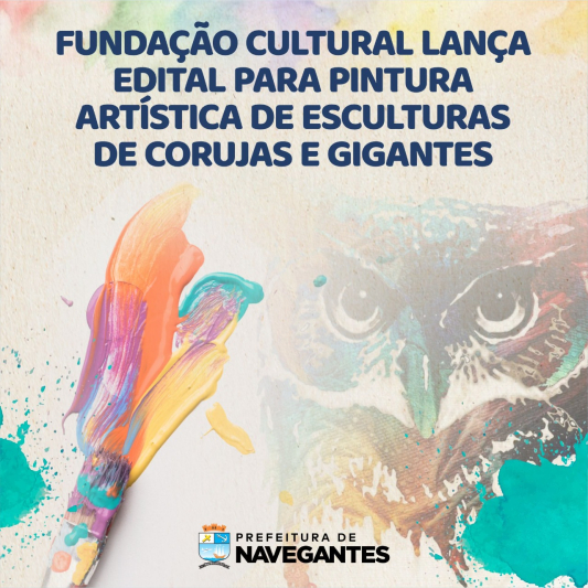 Fundação Cultural lança edital para pintura artística de esculturas de Corujas Gigantes 