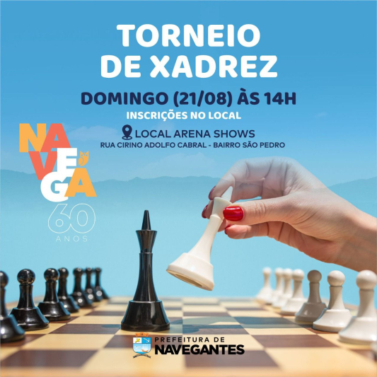 Entrega das medalhas do 1º Campeonato Municipal de Xadrez Online