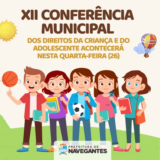 XII Conferência Municipal dos Direitos da Criança e do Adolescente acontecerá na quarta-feira (26/10)