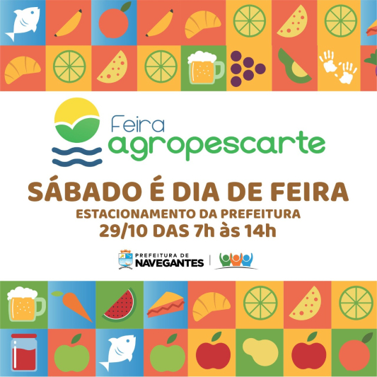 Sábado (29) acontece a Agropescarte no pátio da prefeitura