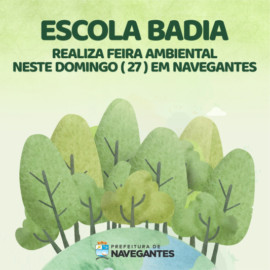Escola Badia realiza Feira Ambiental neste domingo (27) em Navegantes