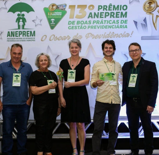 NavegantesPrev recebe prêmio de boas práticas de gestão previdenciária da ANEPREM