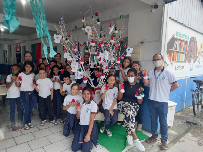 Projeto de Natal inclusivo acontece na Escola Municipal Profª Ilka Muller de Mello