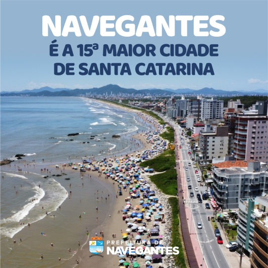 Navegantes é a 15ª maior cidade de Santa Catarina