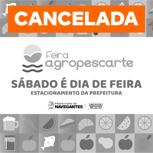 Feira Agropescarte foi cancelada neste sábado (08) devido ao mau tempo