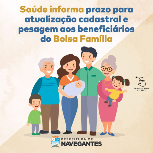 Saúde informa prazo para atualização cadastral e pesagem aos beneficiários do Bolsa Família