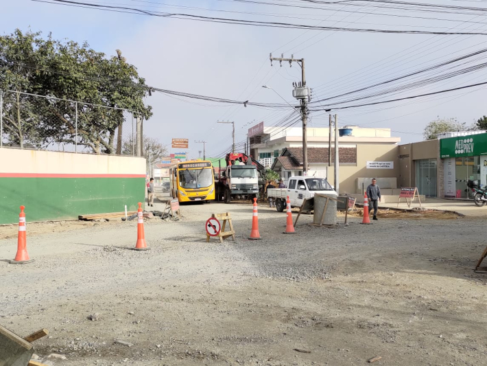 Comunicado: mudanças nas vias devido às obras no Centro de Navegantes