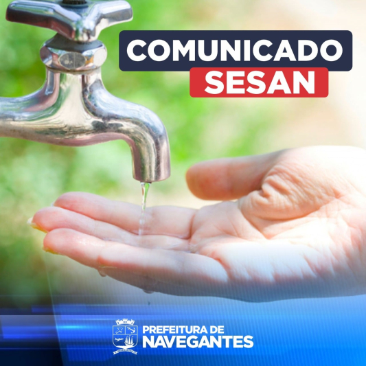 Sesan informa baixa pressão nos próximos dias e solicita o uso racional da água