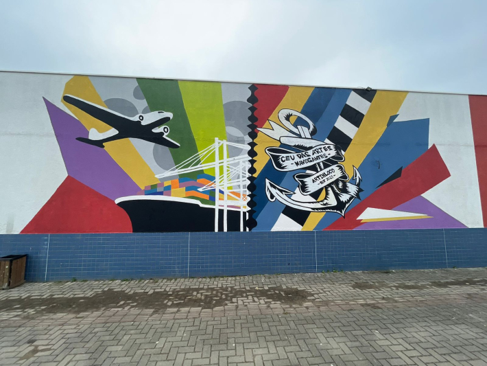 CEU das Artes ganha painel em graffiti com o tema Arte Urbana Transforma