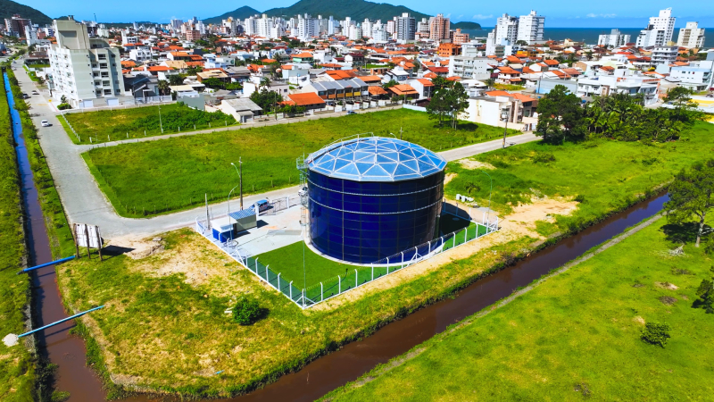 Prefeitura entrega sistema com reservatório de 3 milhões de litros para reforçar abastecimento de água em Navegantes