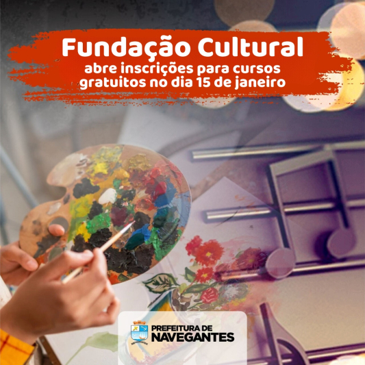Fundação Cultural abre inscrições para cursos gratuitos no dia 15 de janeiro