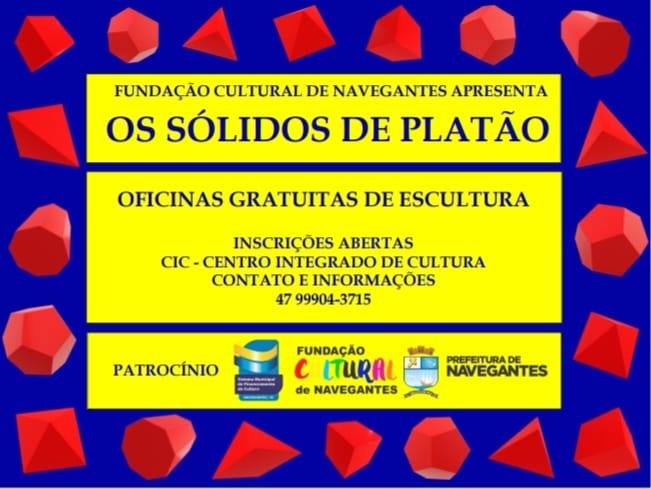 Projeto Cultural “Os Sólidos de Platão” oferece oficina de escultura gratuita no CIC