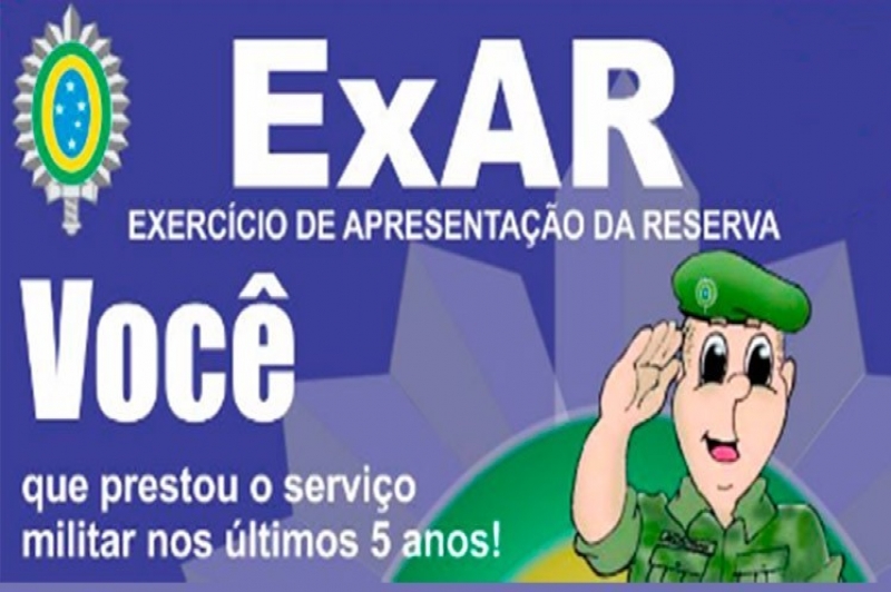 Reservistas devem se apresentar em dezembro para o Exar 2012