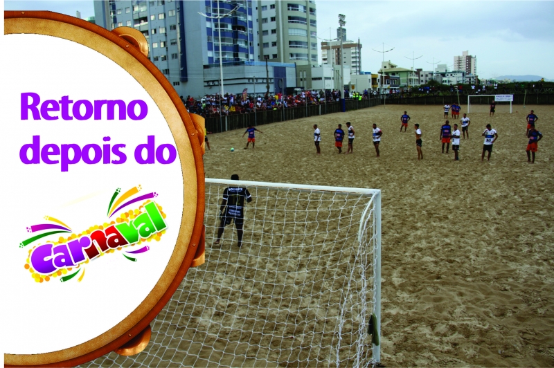 Campeonato de Futebol de Areia retorna após o Carnaval