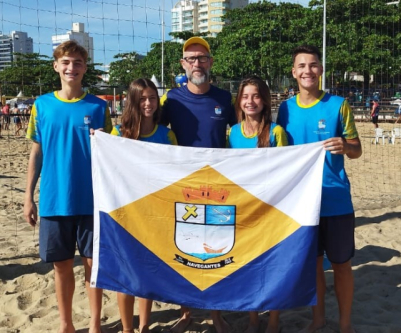 Duplas de Navegantes participam da 1ª Etapa do Estadual Sub 15 de Vôlei de Praia