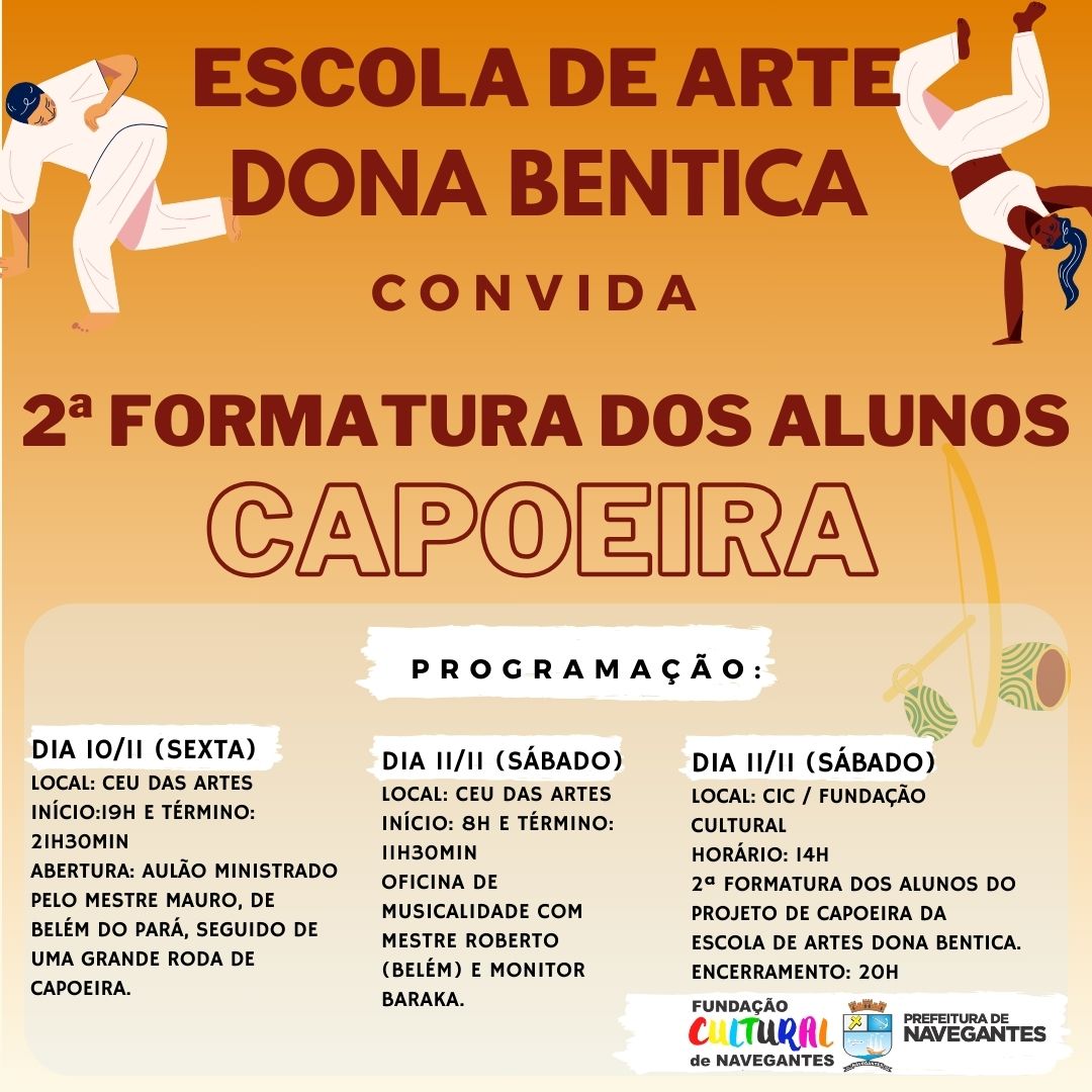2ª Formatura dos Alunos do Curso de Capoeira da Escola de Arte Dona Bentica logo